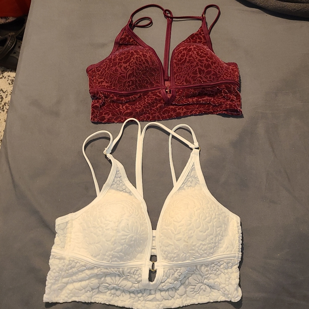 2 PINK Bralettes